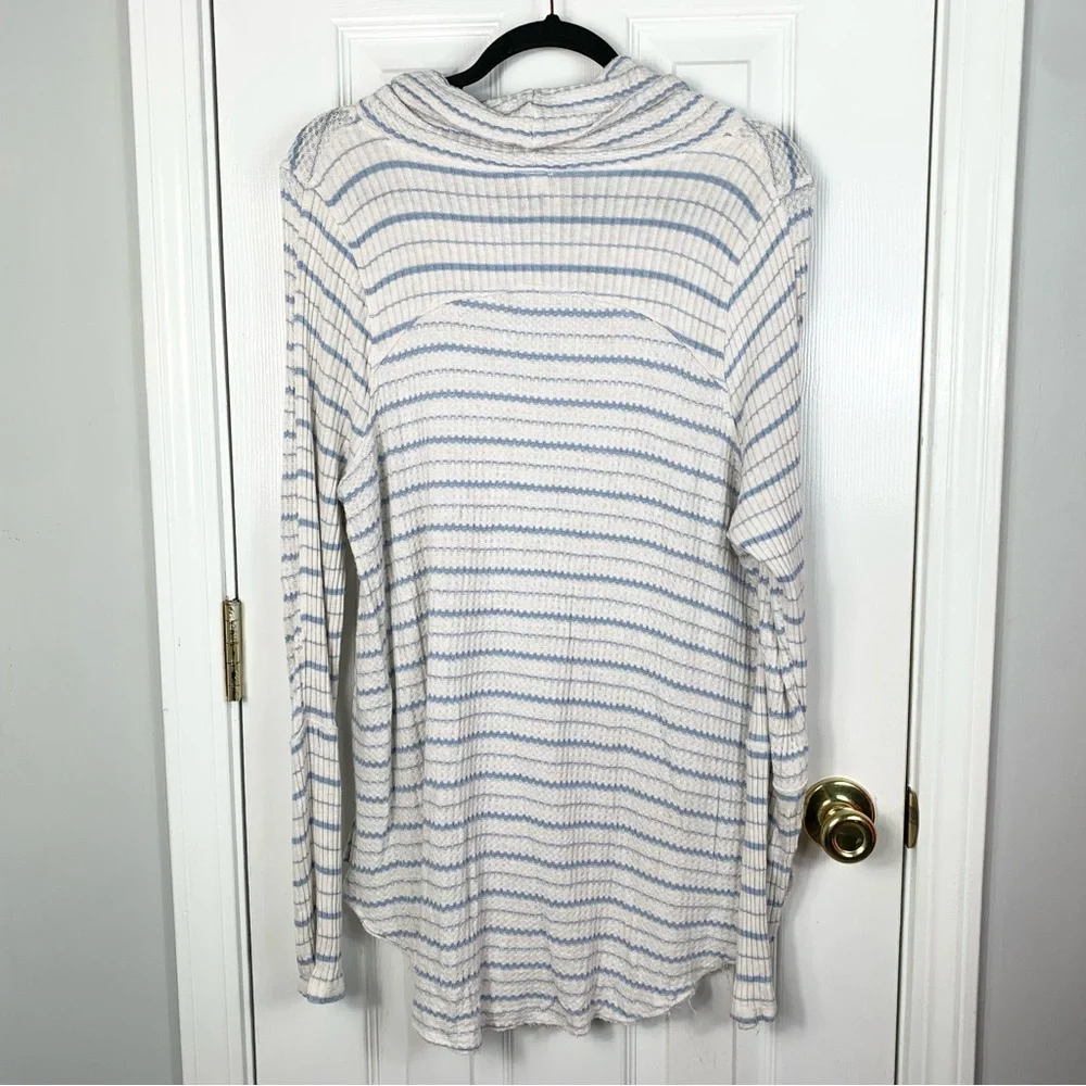 Free People Drip Thermal Cowl Neck Sweater Womens Size Large